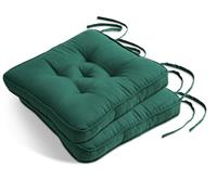 Habitat Cotton Pack of 2 Seat Cushions - Green