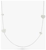 Revere Sterling Silver Sculpted Heart Necklace