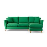 Habitat Lomond Right Hand Corner Sofa - Green - Ash Leg