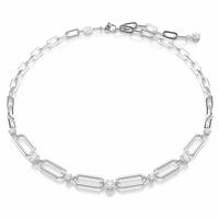 Swarovski Rhodium Plated Constella Link Chain Necklace