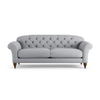 Habitat Brooker Fabric 4 Seater Sofa - Grey - Dark Leg