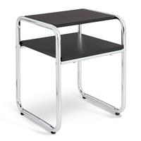 Habitat Albers Bedside Table - Black & Silver