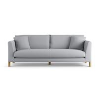 Habitat Aston Fabric 4 Seater Sofa - Grey - Ash Leg