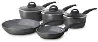 Tower Cerastone 5 Piece Forged Aluminium Pan Set - Graphite