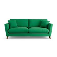 Habitat Lomond Fabric 4 Seater Sofa - Green - Dark Leg