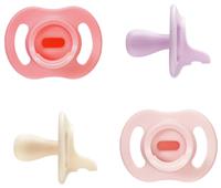 Tommee Tippee Ultra-light Stay-Put Dummies 0-6m 4 Pack Pinks