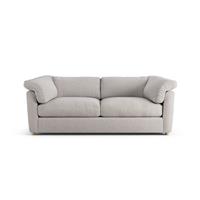 Habitat Wynn Fabric 3 Seater Sofa - Natural - Ash Leg