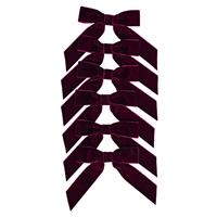 Argos Home Burgundy Bows Halloween Decoration -Pack of 6