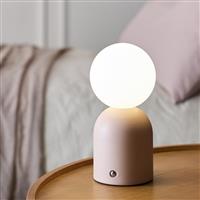 Habitat Steel Opal Ball Rechargeable LED Table Lamp - Pink