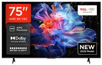 TCL 75 Inch 75V6C-UK Smart 4K UHD HDR LED TV