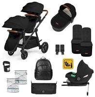 Ickle Bubba Virgo 14pc Isofix Travel System - Black