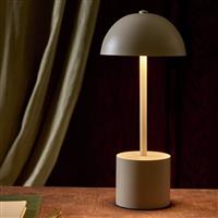 Habitat Rechargeable Mushroom LED Table Lamp - Taupe
