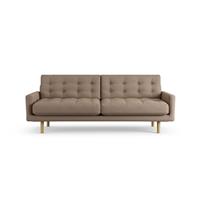 Habitat Fenner Fabric 3 Seater Sofa - Biscuit - Ash Leg
