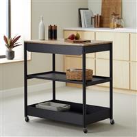 Habitat Kaylo Metal Kitchen Trolley - Black