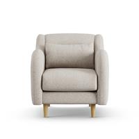 Habitat Turnmill Fabric Armchair - Natural - Ash Leg