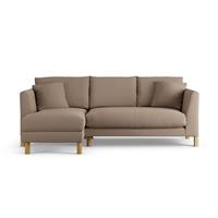 Habitat Aston Left Hand Corner Sofa - Biscuit - Ash Leg