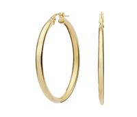 Revere 9ct Gold Creole Hoop Earrings