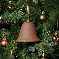 Habitat Metal Stag Cap Bell Christmas Tree Decoration -Brown