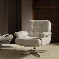Habitat Dawson Fabric Swivel Chair - Natural