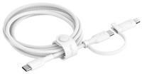 Belkin 2-in-1 Cable with USB-C & Lightning Connector - White