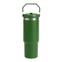 Argos Home Swivel Handle Green Travel Mug - 840ml