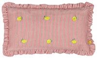 furn Les Fruites Lemons Cushion - Red - 30x50cm