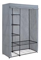 Argos Home Covered Double Wardrobe with Storage - Grey