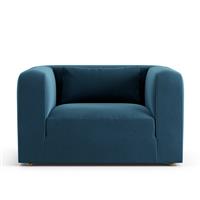 Habitat Lars Velvet Cuddle Chair - Ink Blue