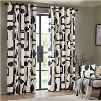Hoem Carro Fully Lined Eyelet Curtains - 168x137cm