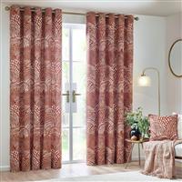 Hoem Nola Fully Lined Eyelet Curtains - 117x183cm