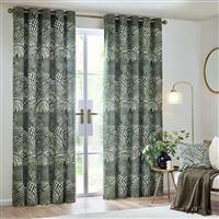 Hoem Nola Fully Lined Eyelet Curtains - 229x183cm