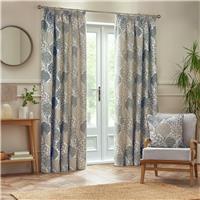 Wylder Ophelia Pencil Pleat Curtains - Beige - 168x137cm