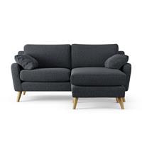Habitat Ivor Right Hand Corner Sofa - Charcoal - Ash Leg