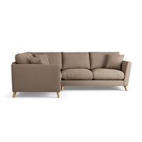 Habitat Lomond Left Hand Corner Sofa - Biscuit - Ash Leg