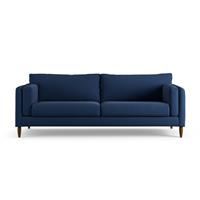 Habitat Newington Fabric 4 Seater Sofa - Blue - Dark Leg