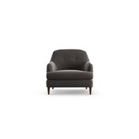 Habitat Frome Velvet Armchair - Slate Grey - Dark Leg