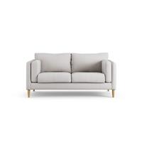 Habitat Newington Fabric 2 Seater Sofa - Natural - Ash Leg