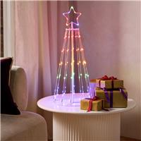 Habitat Rainbow Light Up Christmas Tree Cone