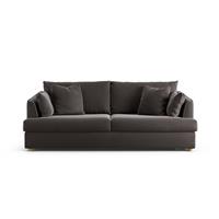 Habitat Holmfirth Velvet 3 Seater Sofa - Grey