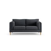 Habitat Newington Fabric 2 Seater Sofa - Charcoal - Ash Leg