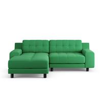 Habitat Hendricks Left Hand Corner Sofa - Emerald Green