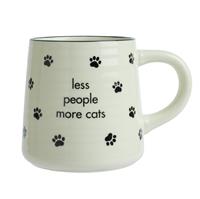 Argos Home Less People More Cats Mug - 410ml