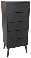 Welcome Bergen 5 Drawer Tallboy - Dark Grey