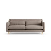 Habitat Turnmill Fabric 3 Seater Sofa - Mocha - Ash Leg