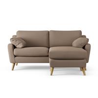 Habitat Ivor Right Hand Corner Sofa - Biscuit - Ash Leg