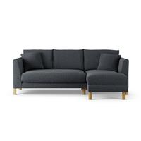 Habitat Aston Right Hand Corner Sofa - Charcoal - Ash Leg