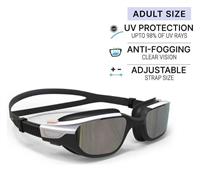 Decathlon Swimming Goggle with Mirror Lenses Spirit Black L