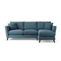 Habitat Lomond Right Hand Corner Sofa - Blue - Dark Leg