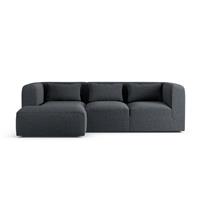 Habitat Lars Left Hand Corner Sofa - Charcoal - Ash Leg