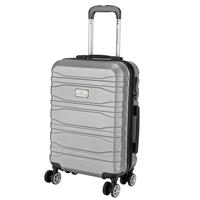 Featherstone 8 Wheel Hard Cabin-Size Suitcase - Silver